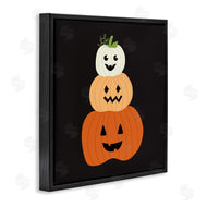 Sazerelli Designs | Happy Jack-o-Lanterns on Black