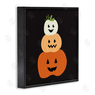 Sazerelli Designs | Happy Jack-o-Lanterns on Black