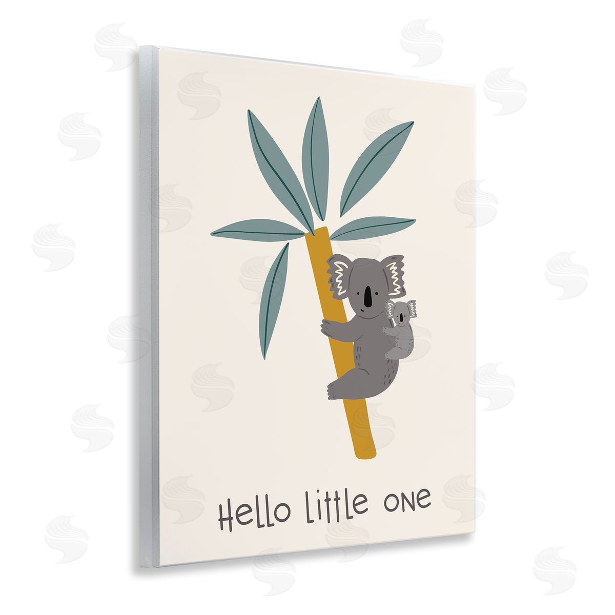 Hello Little One Koalas Wood Plaque Wall Art, Home Decor by Sazerelli Designs