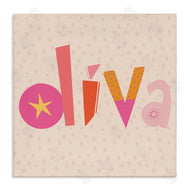 Sazerelli Designs | Diva Patterned Whimsical Text