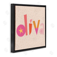 Sazerelli Designs | Diva Patterned Whimsical Text