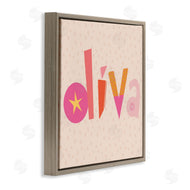 Sazerelli Designs | Diva Patterned Whimsical Text