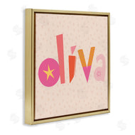 Sazerelli Designs | Diva Patterned Whimsical Text