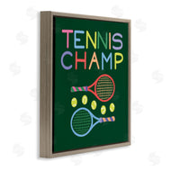Sazerelli Designs | Tennis Champ Racket & Balls