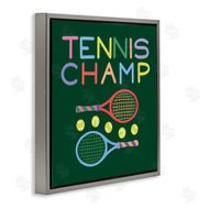 Sazerelli Designs | Tennis Champ Racket & Balls