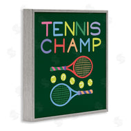 Sazerelli Designs | Tennis Champ Racket & Balls