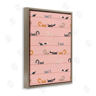 Sazerelli Designs | Peeking Cats on Pink