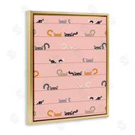 Sazerelli Designs | Peeking Cats on Pink
