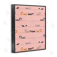 Sazerelli Designs | Peeking Cats on Pink