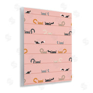 Sazerelli Designs | Peeking Cats on Pink
