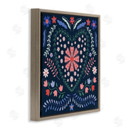 Sazerelli Designs | Folk Flowers in Heart Pattern