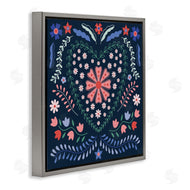 Sazerelli Designs | Folk Flowers in Heart Pattern