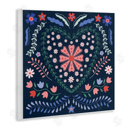 Sazerelli Designs | Folk Flowers in Heart Pattern