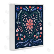 Sazerelli Designs | Folk Flowers in Heart Pattern