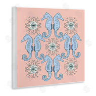 Sazerelli Designs | Symmetrical Coral Seahorse Pattern