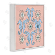 Sazerelli Designs | Symmetrical Coral Seahorse Pattern
