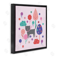 Sazerelli Designs | Pastel Whimsical Cat & Trees