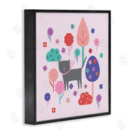 Sazerelli Designs | Pastel Whimsical Cat & Trees