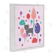 Sazerelli Designs | Pastel Whimsical Cat & Trees
