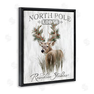 Cat Thurman Designs | Festive Winter Reindeer Lodge