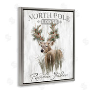 Cat Thurman Designs | Festive Winter Reindeer Lodge