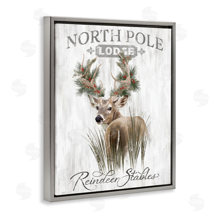 Cat Thurman Designs | Festive Winter Reindeer Lodge