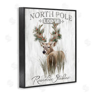 Cat Thurman Designs | Festive Winter Reindeer Lodge