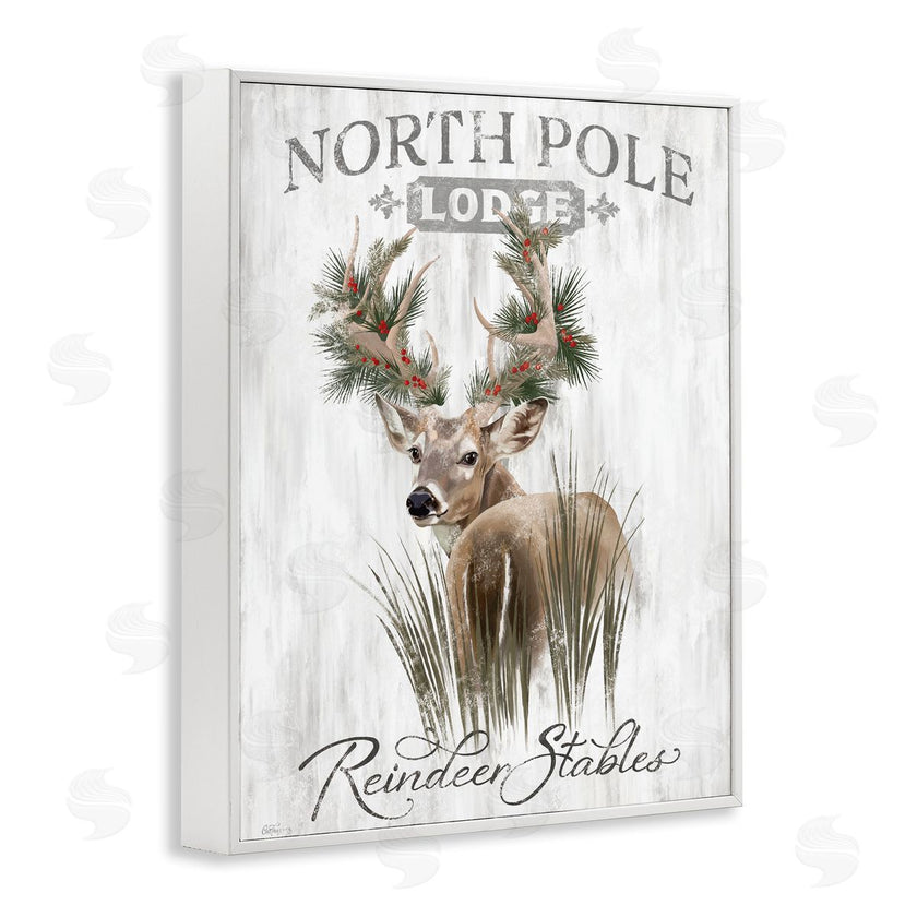 Cat Thurman Designs | Festive Winter Reindeer Lodge