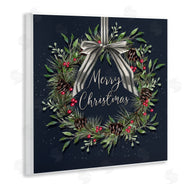 Elizabeth Tyndall | Hanging Christmas Wreath with Bow