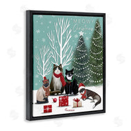 Elizabeth Tyndall | Festive Winter Cats Scene