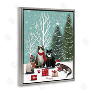 Elizabeth Tyndall | Festive Winter Cats Scene