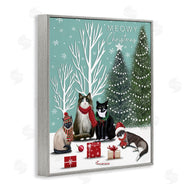 Elizabeth Tyndall | Festive Winter Cats Scene