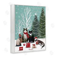 Elizabeth Tyndall | Festive Winter Cats Scene