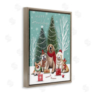 Elizabeth Tyndall | Festive Winter Dogs Scene