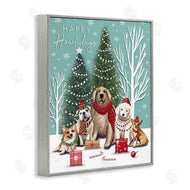 Elizabeth Tyndall | Festive Winter Dogs Scene