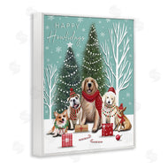 Elizabeth Tyndall | Festive Winter Dogs Scene