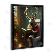 Jo Moulton | Reindeer in Festive Bathroom