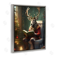 Jo Moulton | Reindeer in Festive Bathroom