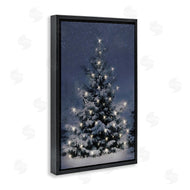 Lori Deiter | Snowy Nighttime Christmas Tree