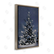 Lori Deiter | Snowy Nighttime Christmas Tree