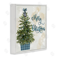 Mollie B. | Christmas Tree in Plaid Stand
