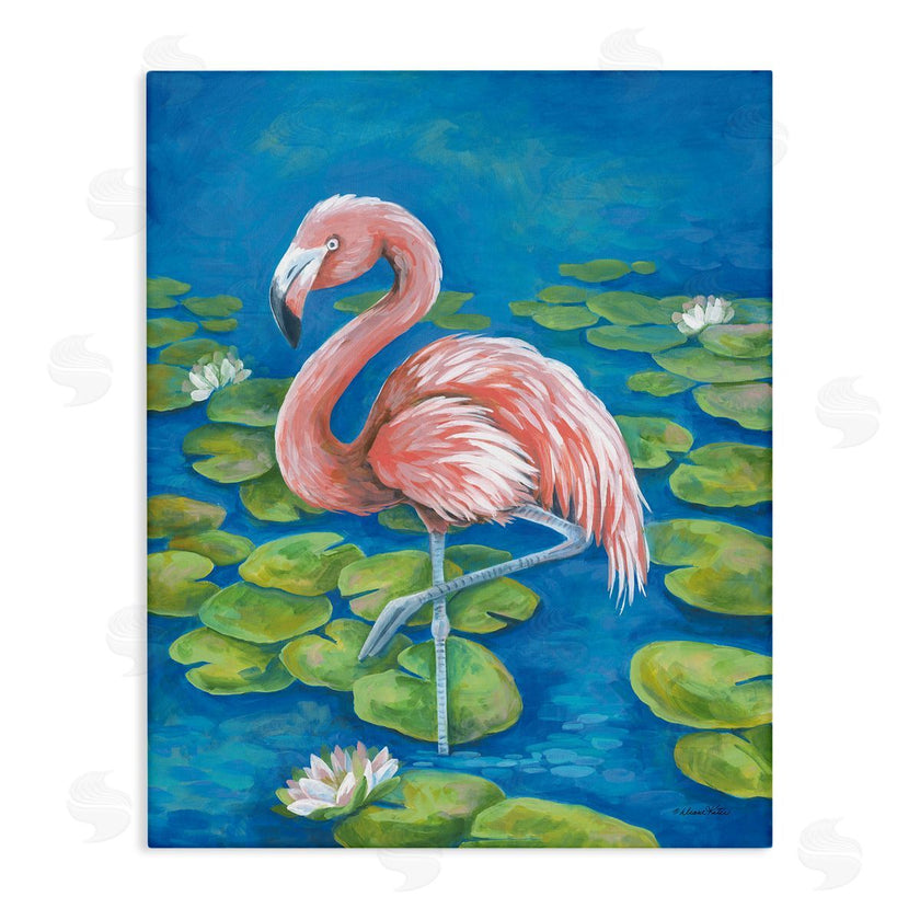 Diane Kater | Balancing Flamingo & Lily Pads