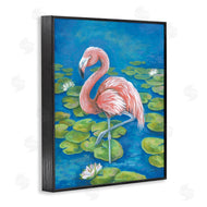 Diane Kater | Balancing Flamingo & Lily Pads