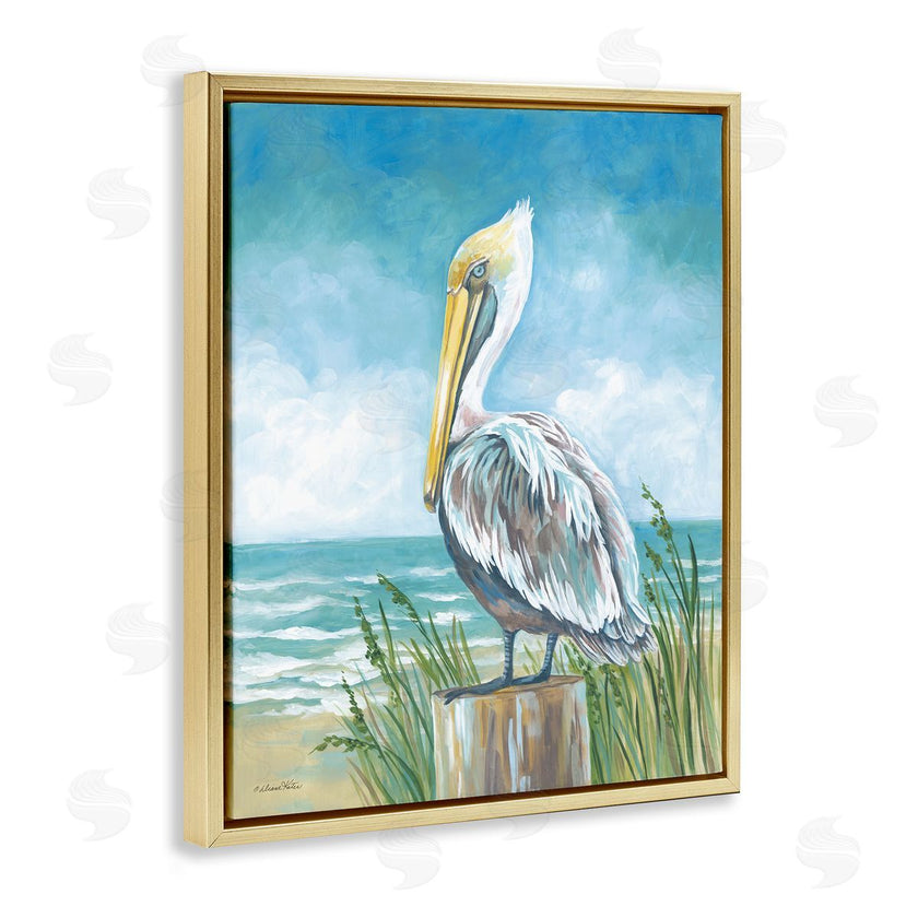 Diane Kater | Pelican Perched near Shore