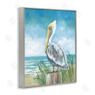 Diane Kater | Pelican Perched near Shore