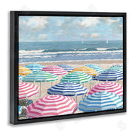 Amber Sterling | Shore with Bright Umbrellas