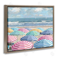 Amber Sterling | Shore with Bright Umbrellas