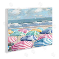 Amber Sterling | Shore with Bright Umbrellas