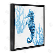Cat Thurman Designs | Blue Tone Seahorse & Coral