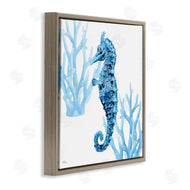 Cat Thurman Designs | Blue Tone Seahorse & Coral